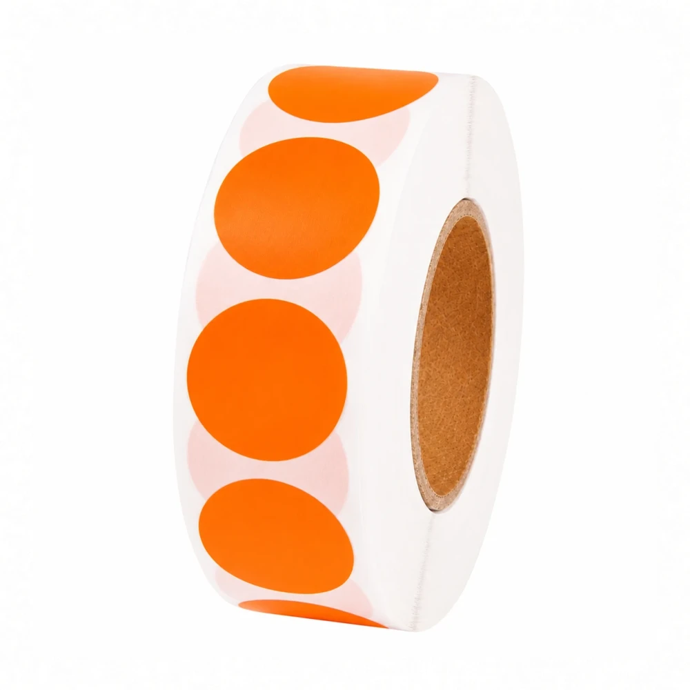 1000 Pastilles Rondes Oranges 13mm