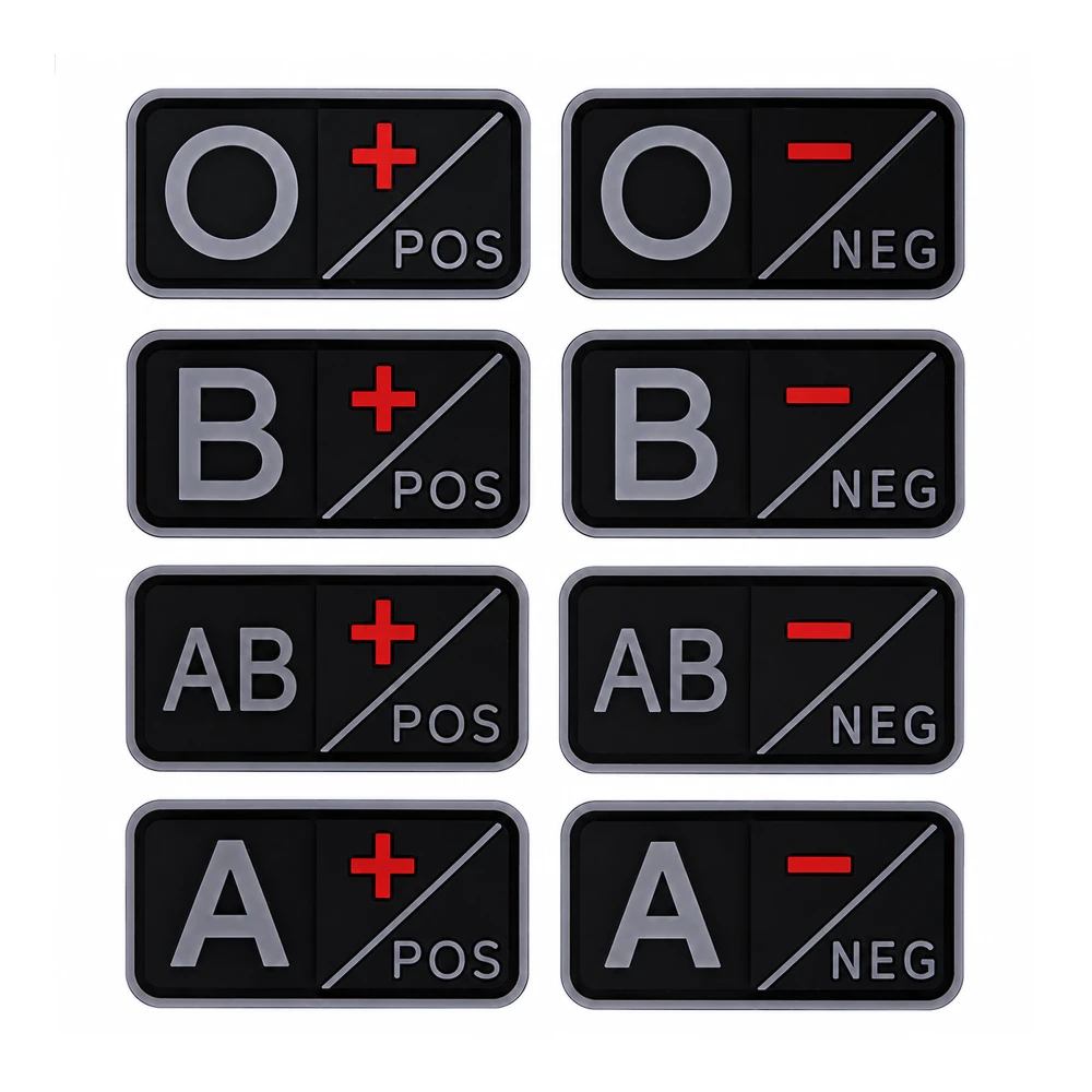 Patch Groupe Sanguin PVC 3D