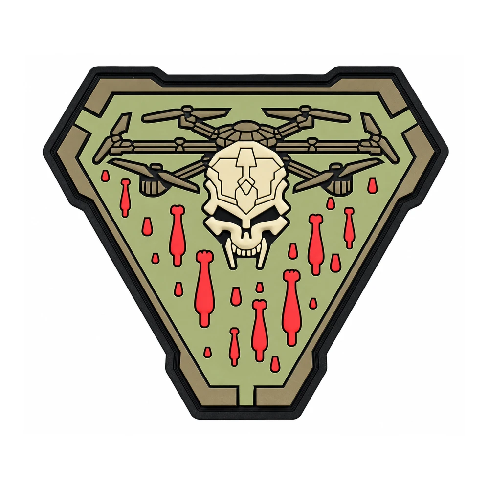 Patch PVC 3D Skull Warrior Vert