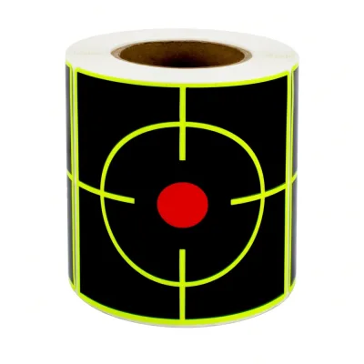 200 Cibles Carrées Viseur 76mm Fluorescentes Splatter Tir Précision Autocollantes