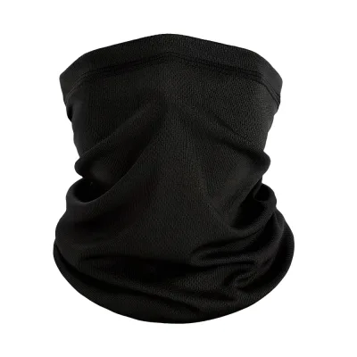Cache-Cou Camouflage Noir Unisexe Respirant Acrylique