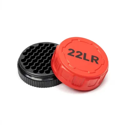 Mini Boîte de Rangement 55 Munitions .22LR Rouge