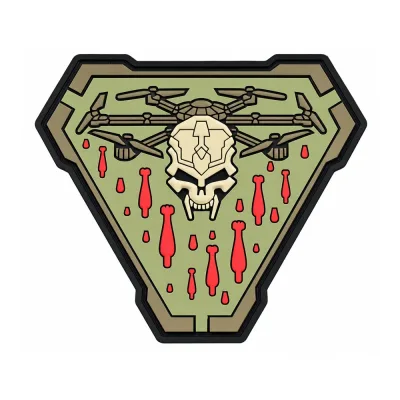 Patch PVC 3D Skull Warrior Vert